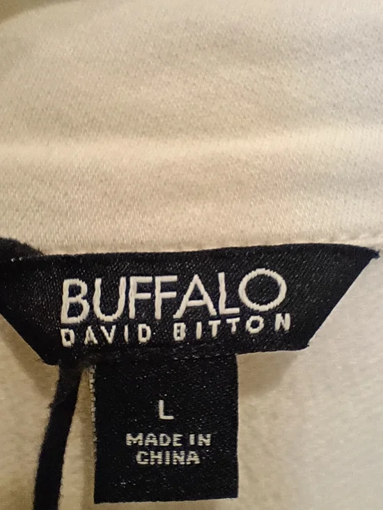 NWOT Buffalo David Bitton Cotton Women's Cream/Off-White Jacket Size L Stretchy - Picture 3 of 13